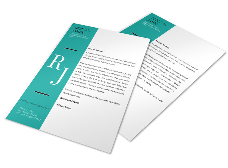 Nonprofit Letterhead Template and Design Ideas