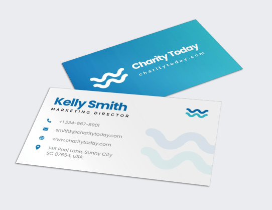 standard business card example  - missionprint.com  