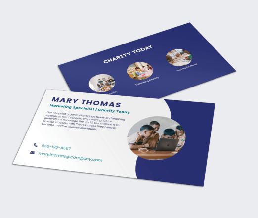 - mission-focused business card example missionprint.com  