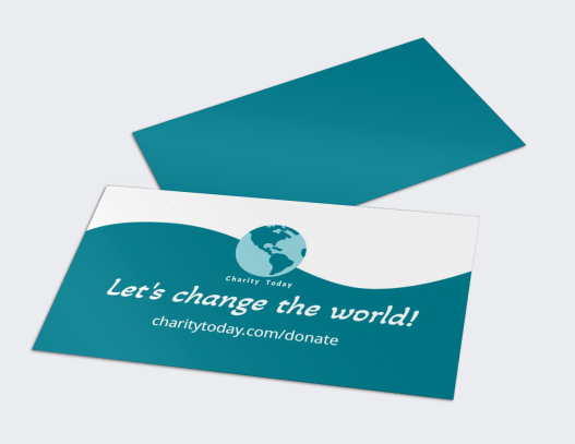 donation card example - missionprint.com  
