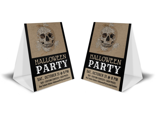 Trivia night table tent example - missionprint.com  
